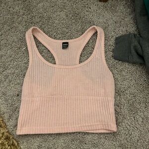 light pink crop top